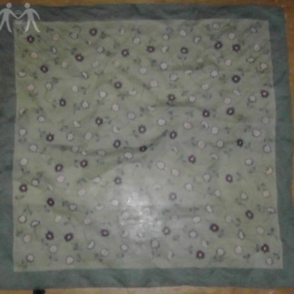 Vintage floral print Head-Tie square scarf